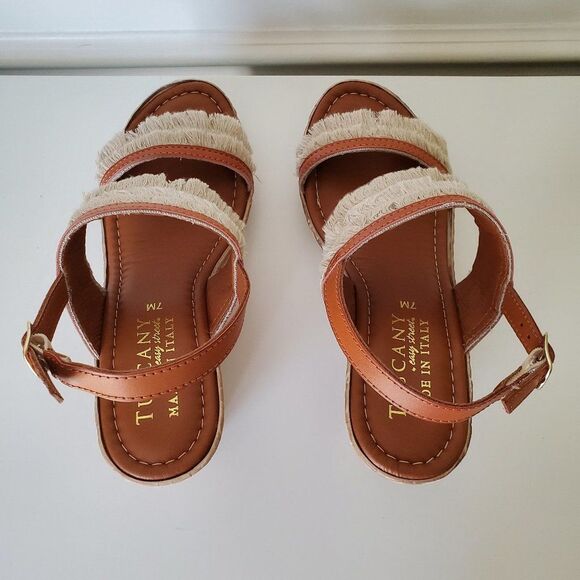 Tuscany by Easy Street “Zaira” Wedge Sandals - Picture 2 of 5